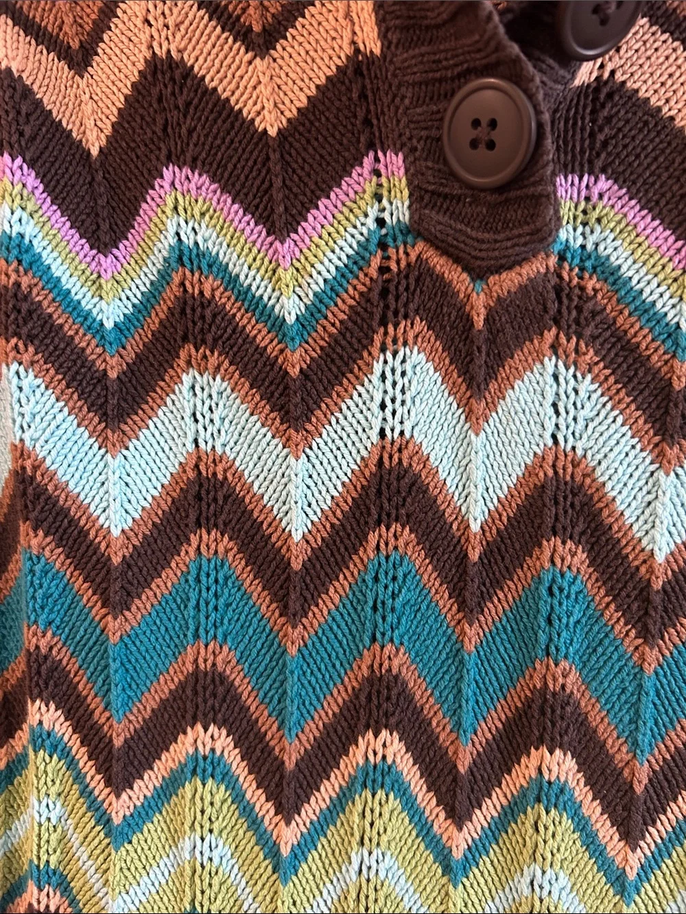 GAP Hooded Chevron Knit Dress in Brown, Aqua, Green, Purple, Pink, Cream